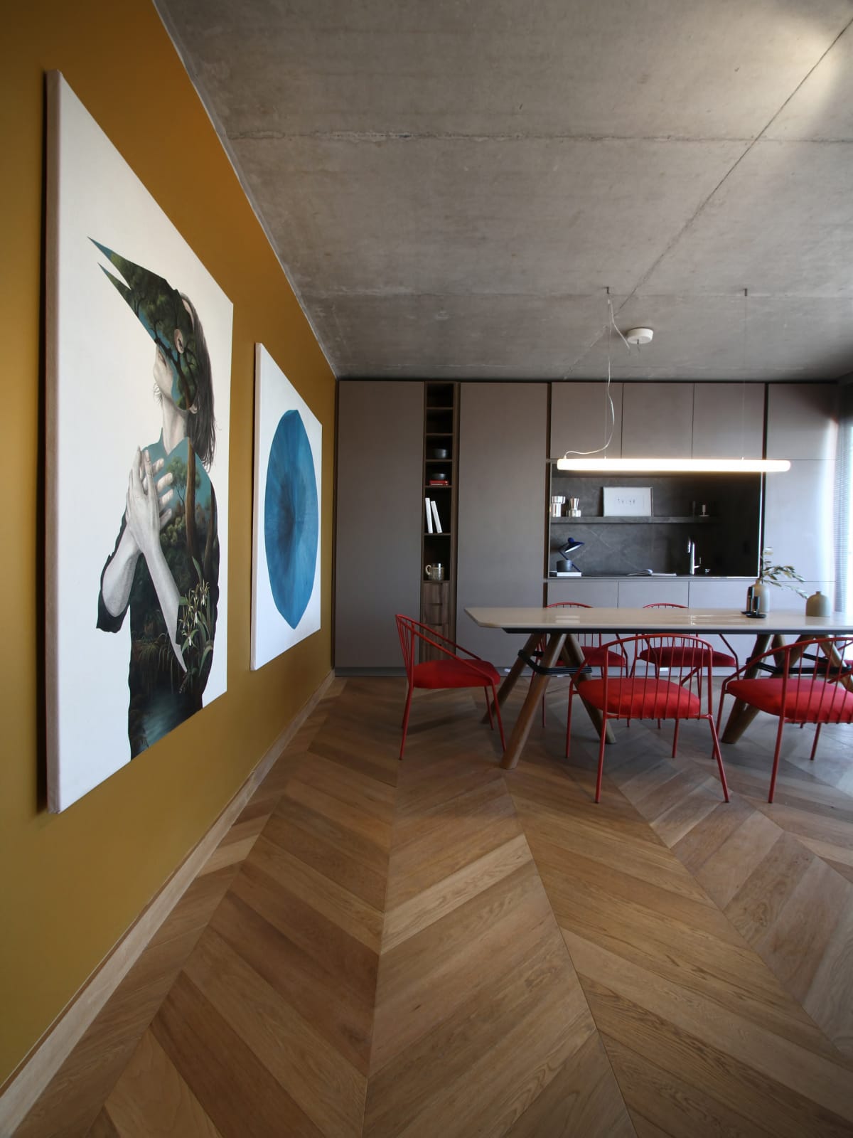 Maia Lauferman y Leandro De Angelo en Experiencia Satélite Puertos 2021 crearon una unidad de vivienda con equipamiento móvil y espacio suficiente para crear diferentes configuraciones de estar.