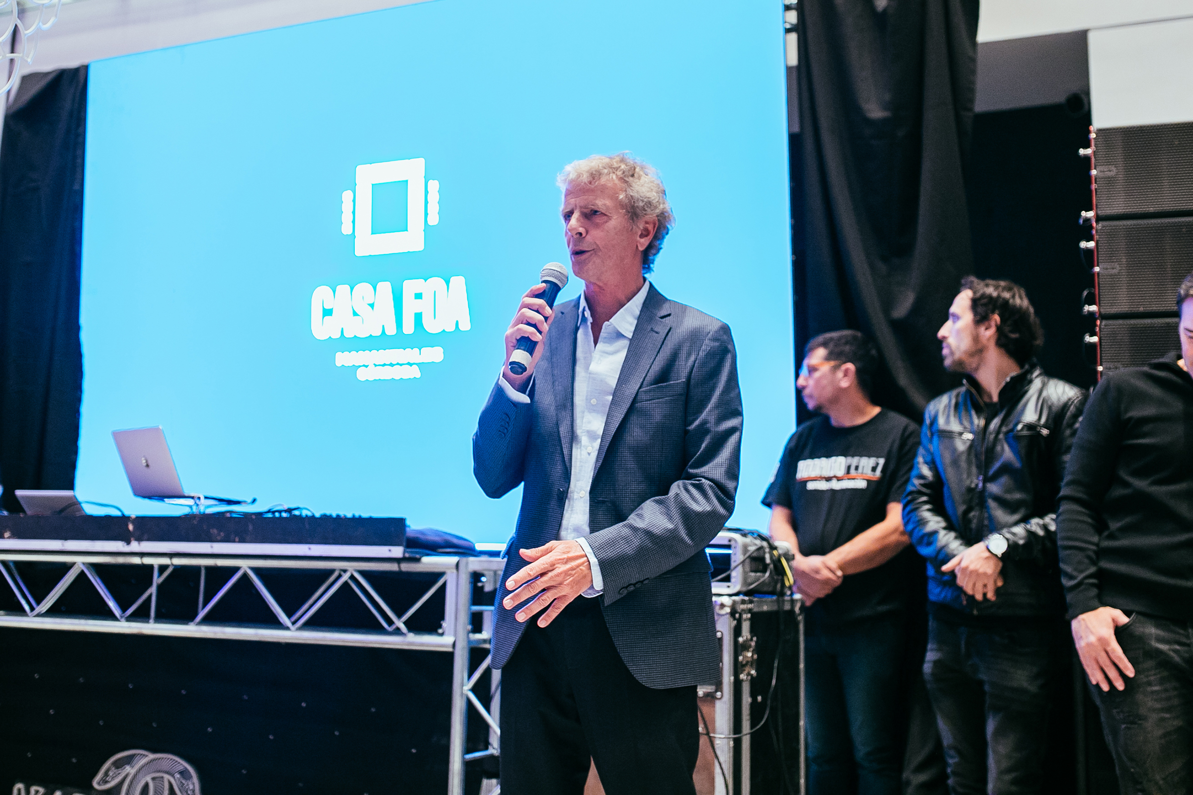 Marcos Malbrán dedicó unas palabras a todos los presentes en la fiesta.