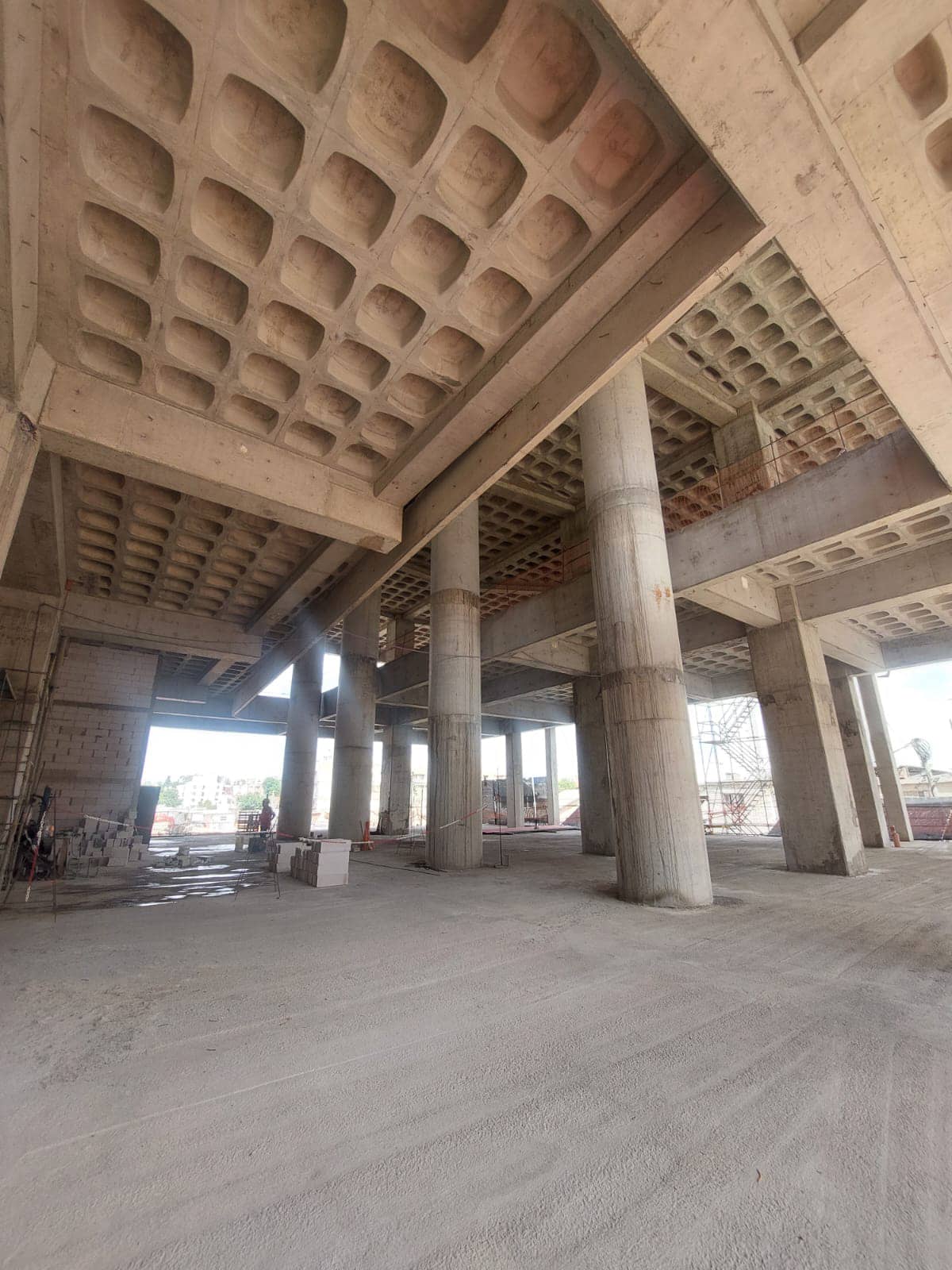 Interior del basamento.