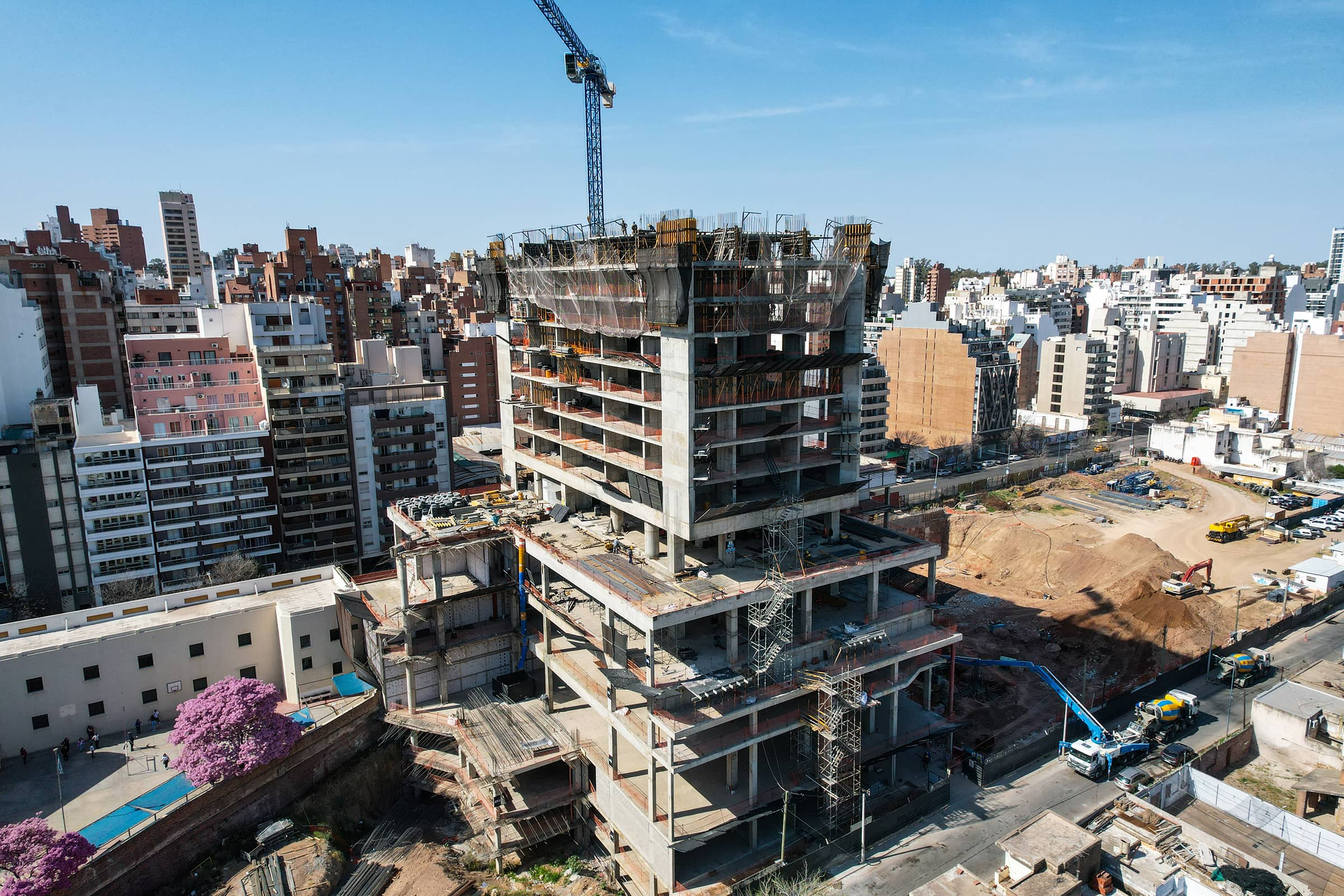 Actualmente se está construyendo la primera torre.